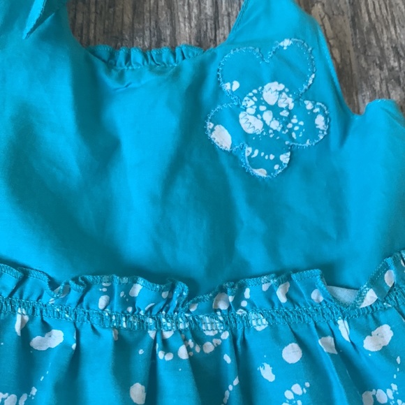 Girls Sundress, Just A Girl, Size S4, Blue, White - Picture 2 of 5